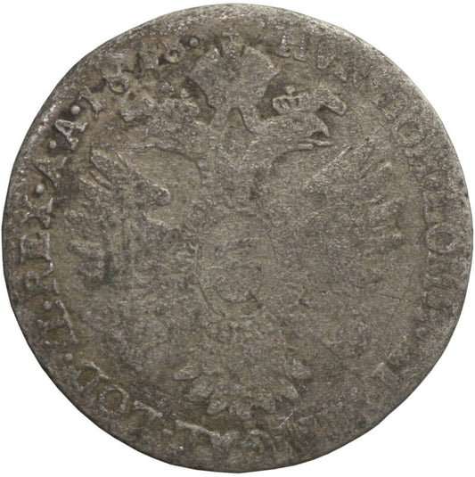 Austria, 3 krajcary 1818, srebro